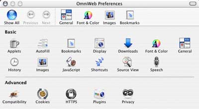 OmniWeb Preferences